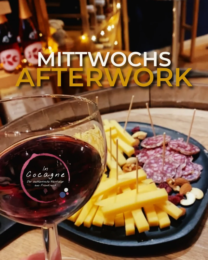 Mittwochs-Afterwork 18 Uhr: 1 Glas Winzerwein (0,1 l) + Käseplatte