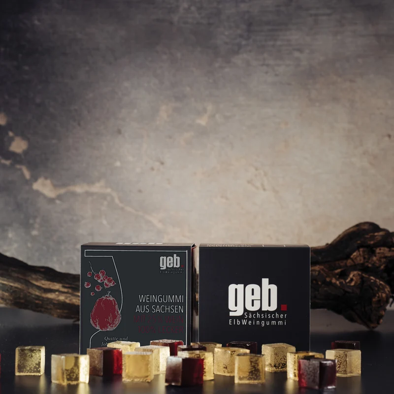 Weingummi mit 25% Wein – Quitte & Johannisbeere - 200g - Weingeschenk
