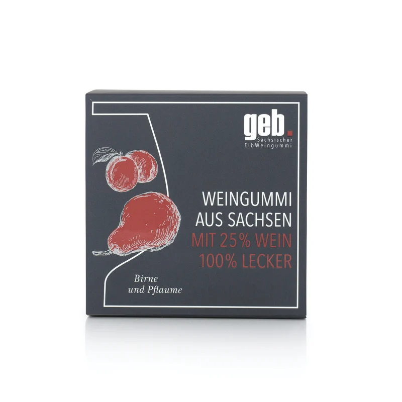 Weingummi mit 25% Wein – Birne & Pflaume - 200g - Weingeschenk