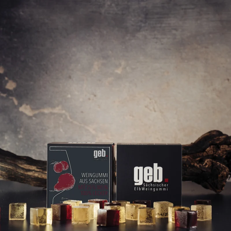 Weingummi mit 25% Wein – Birne & Pflaume - 200g - Weingeschenk
