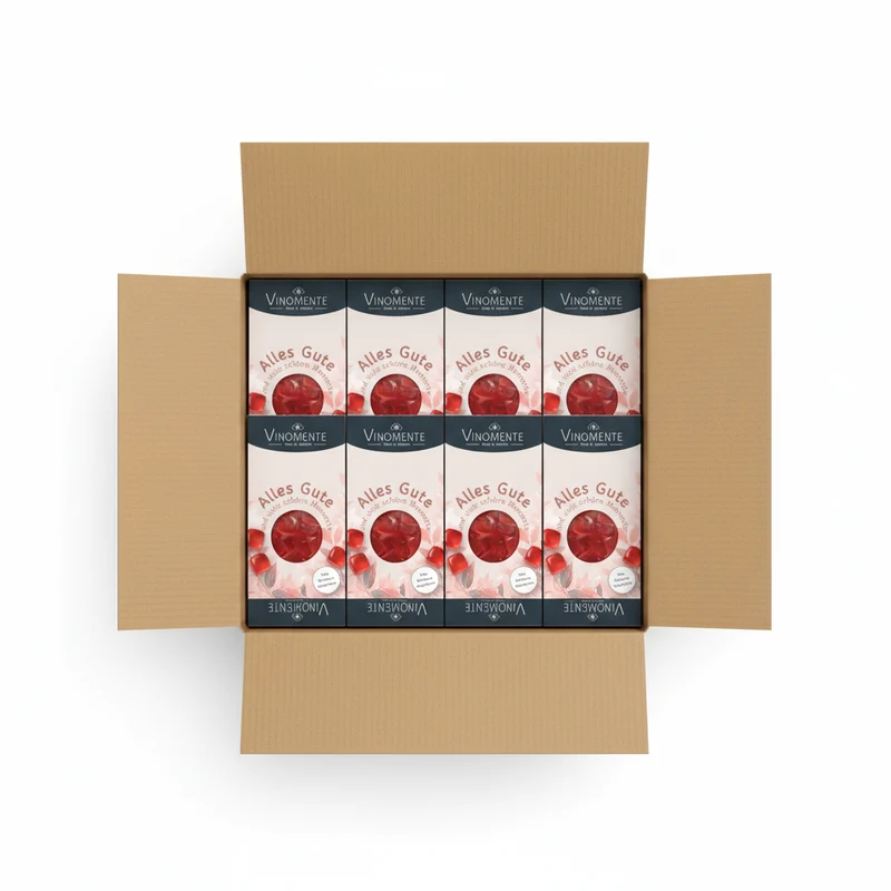 Alles Gute - Roséwein - Glückwunsch-Mini - 60g - Weingeschenk, Gastgeschenk, Mitbringsel