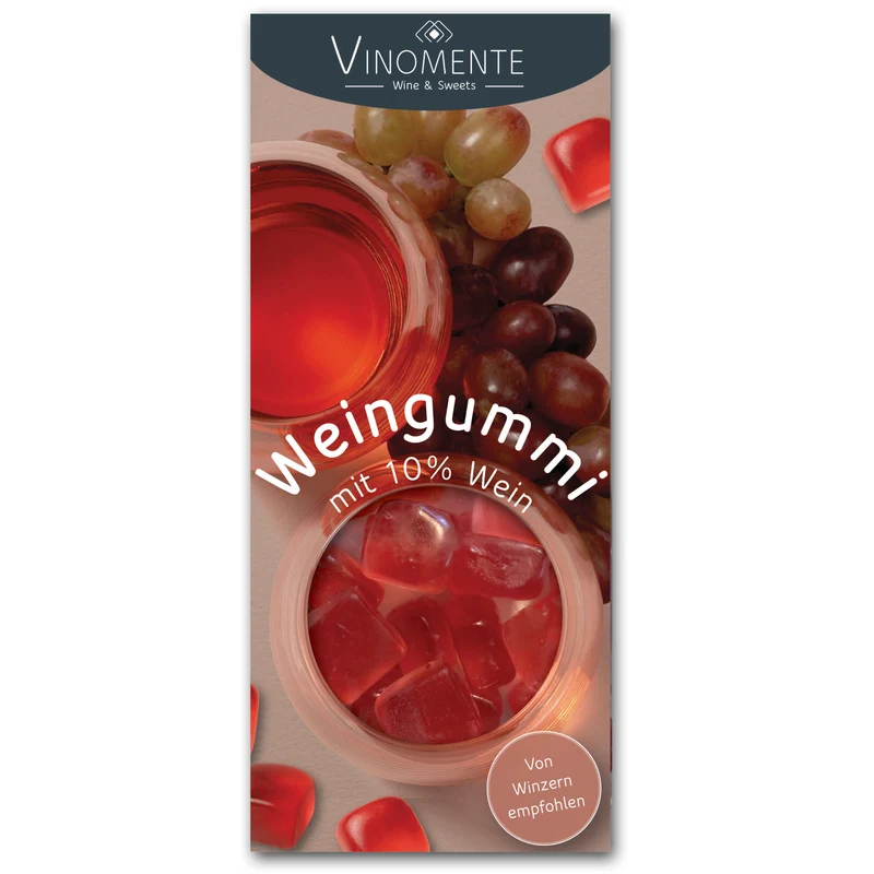 Weingummi mit 10% Roséwein - 150g - Weingeschenk, Gastgeschenk, Mitbringsel