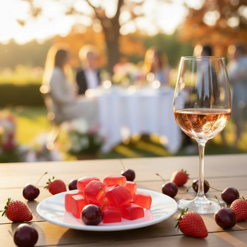Weingummi mit 10% Roséwein - 150g - Weingeschenk, Gastgeschenk, Mitbringsel
