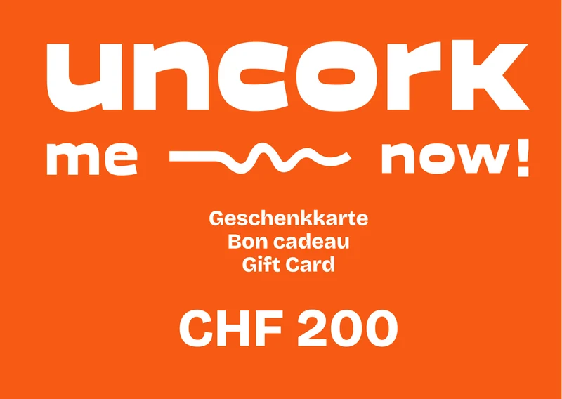 uncorkme-now! Geschenkkarte CHF 200