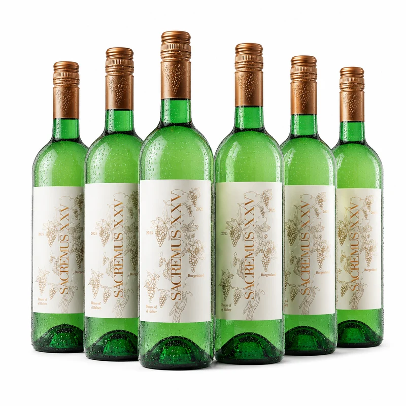 6x Julius Hafner SACREMUS Weiß – Burgenland Frische-Paket (Vegan & Schwefelarm)