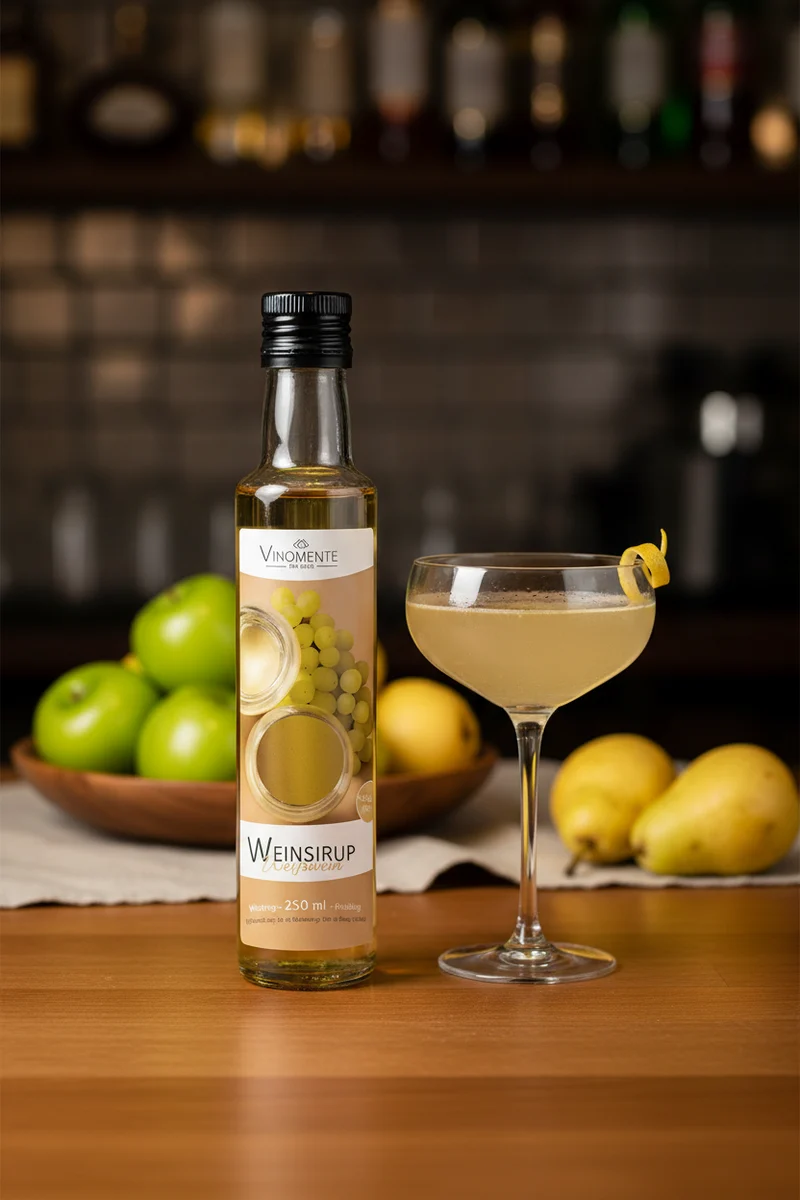 Weinsirup - Weißwein fruchtig - 250ml - Süße Weißweinnoten für Dessert & Drinks