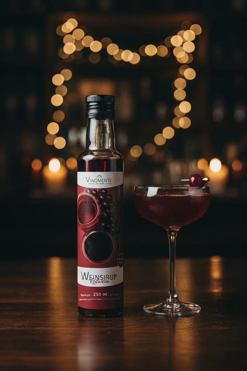 Weinsirup - Rotwein barrique - 250ml - Tiefe Rotweinnoten für Dessert & Drinks