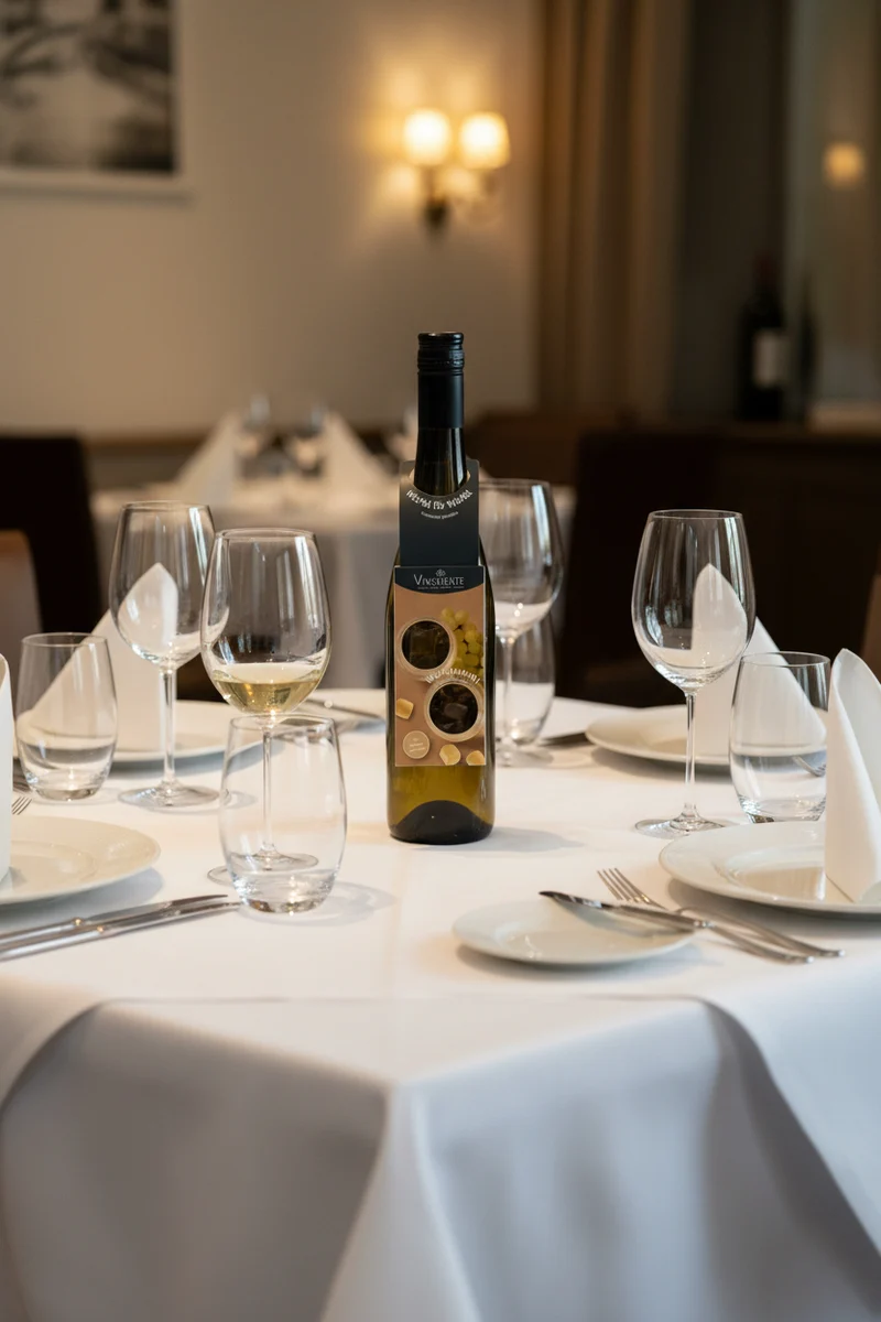Flaschenanhänger - Weingummi mit 10% Weißwein - 50g - Geschenk-Upgrade