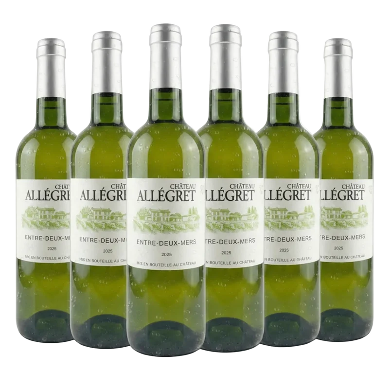 6x Premium Bordeaux Weiß Château Allegret
