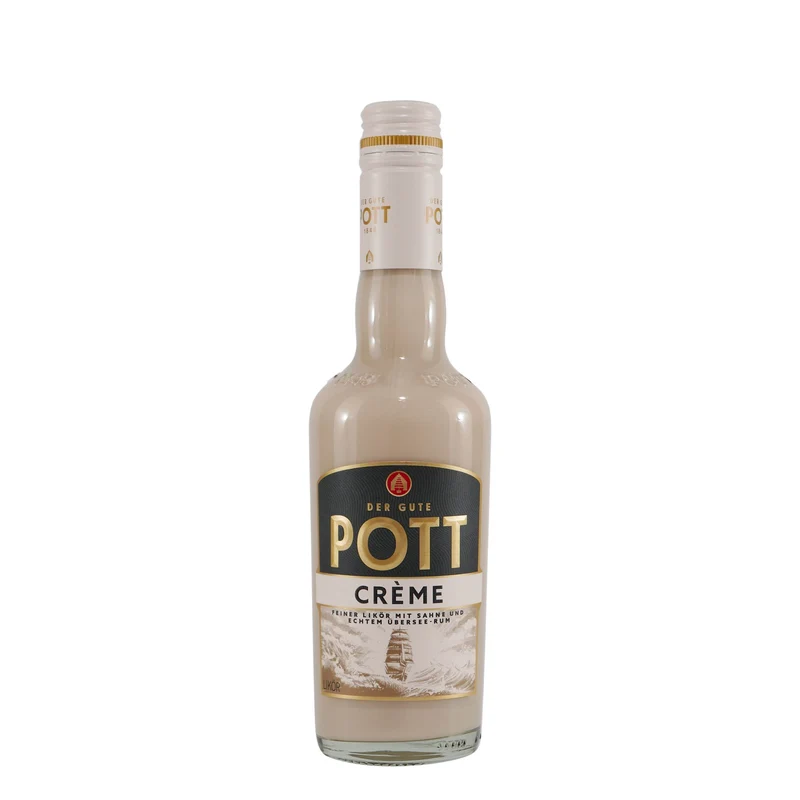 Pott Créme Likör mit Geschenk-Holzkiste