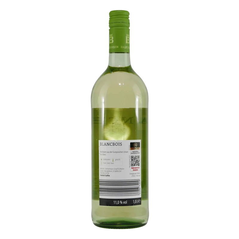 Blancbois Weisswein -halbtrocken- (6 x 1,0L)