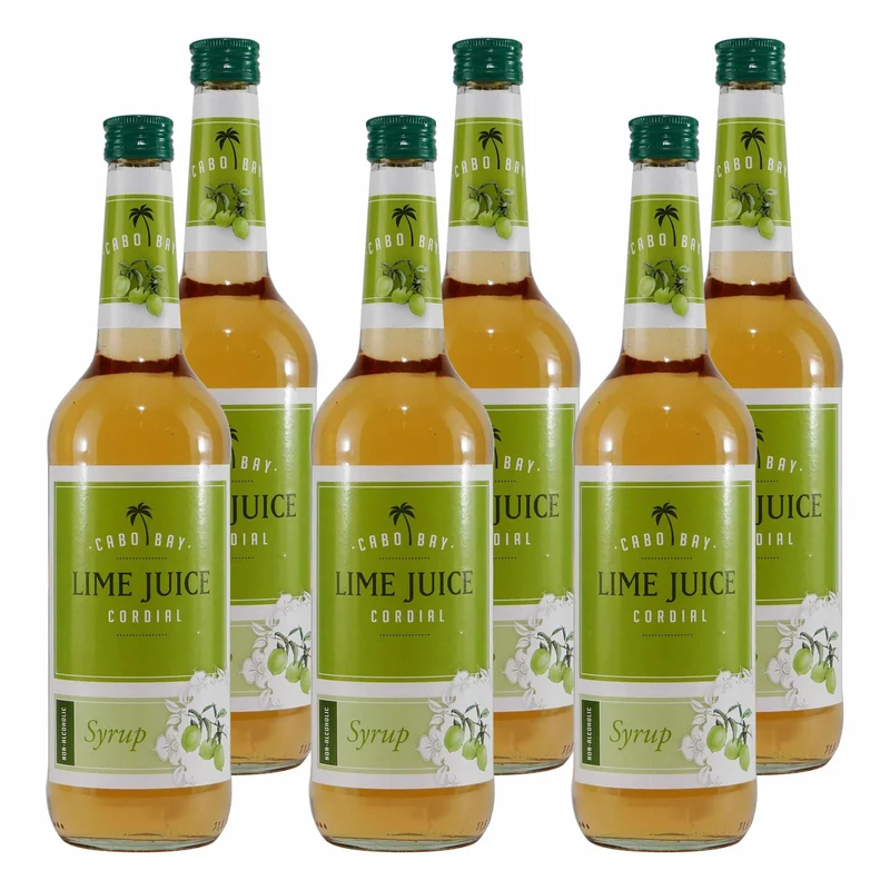 Cabo Bay Lime Juice Cordial Syrup (6 x 0,7L)