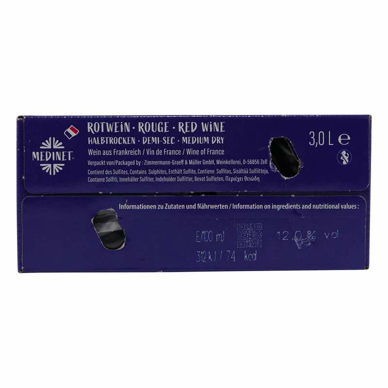 Medinet Rouge -halbtrocken- 3,0L BIB