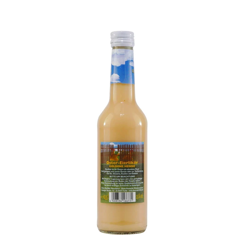 Goldene Henne Eierlikör mit Geschenk-Holzkiste