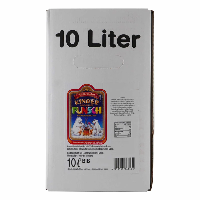 Hüttenglut Kinderpunsch 10L BIB