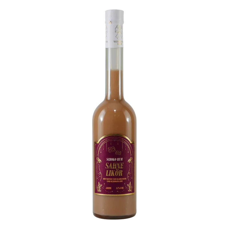 Bimmerle Schoko-Rum Sahnelikör mit Geschenk-Holzkiste