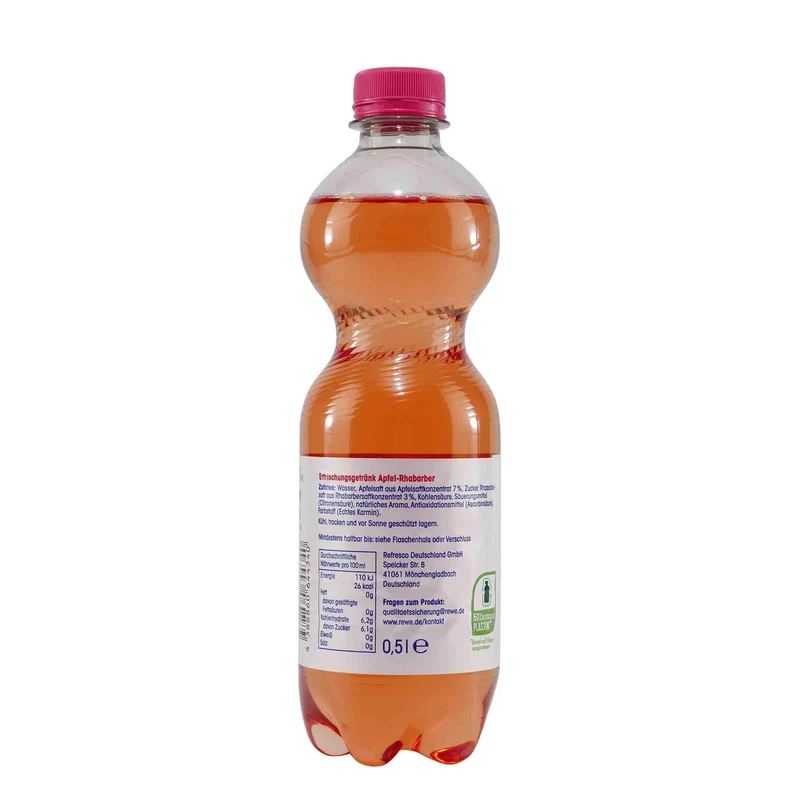 ja! Apfel-Rhabarber Erfrischungsgetränk (6 x 0,5L) EINWEG
