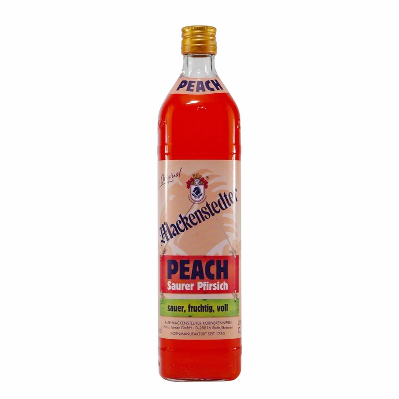 Mackenstedter Peach Saurer Pfirsich Likör mit Geschenk-HK