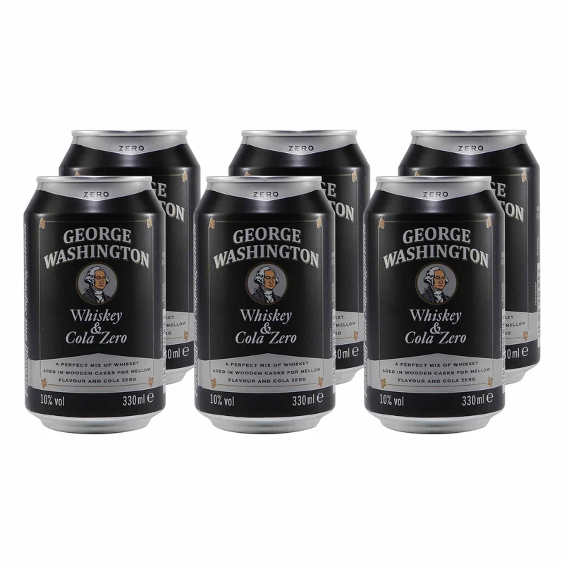 George Washington Whiskey & Cola -Zero- (12 x 0,33L) EINWEG