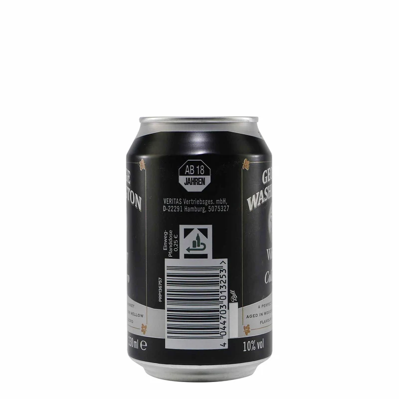 George Washington Whiskey & Cola -Zero- (12 x 0,33L) EINWEG