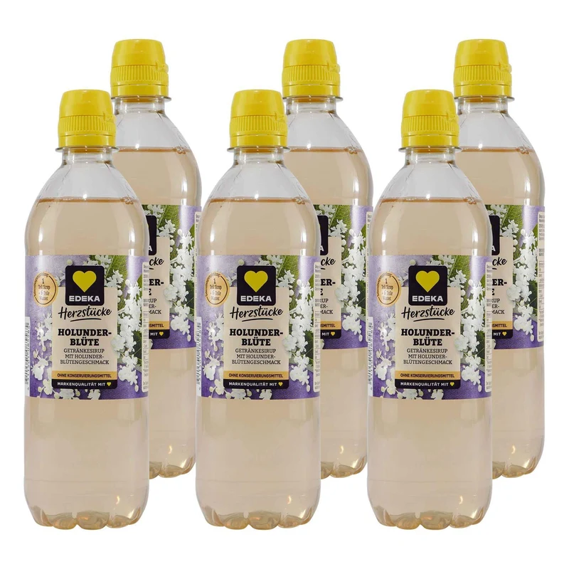 Herzstücke Holunderblüte Getränkesirup (6 x 0,5L)