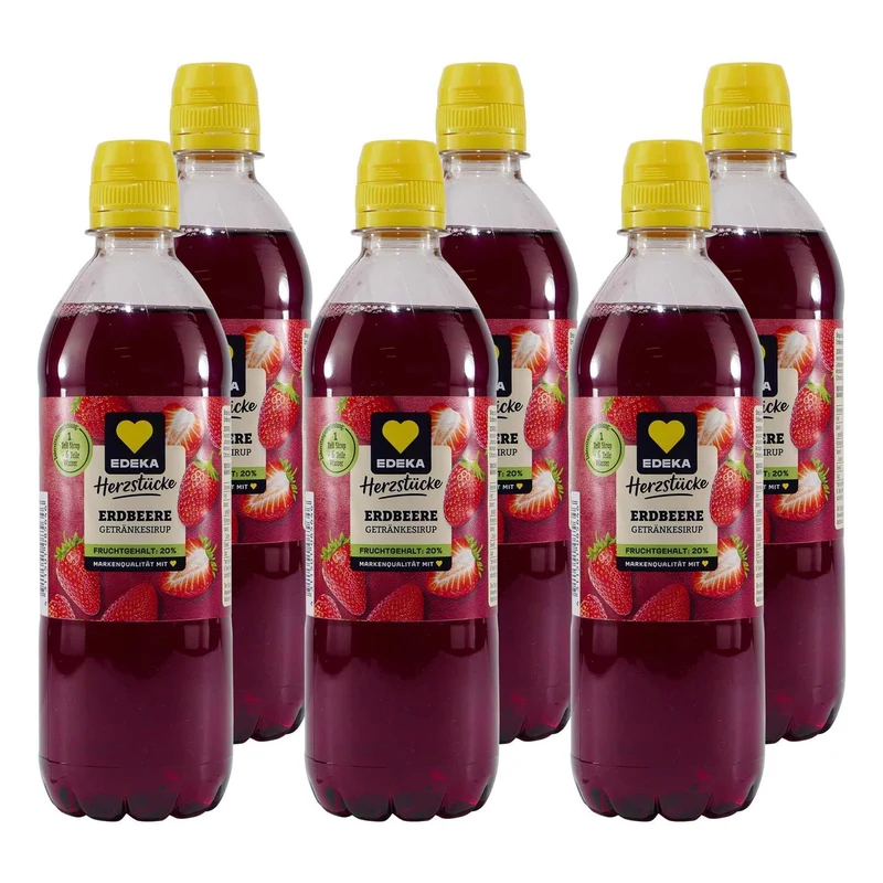 Herzstücke Erdbeere Getränkesirup (18 x 0,5L)