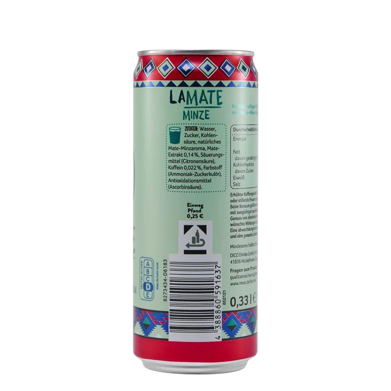 Beste Wahl Lamate Minze (24 x 0,33L) EINWEG