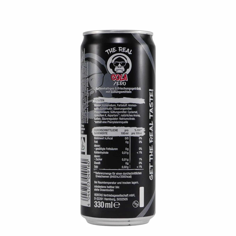 The Real Cola Zero Extra Koffein (24 x 0,33L) EINWEG