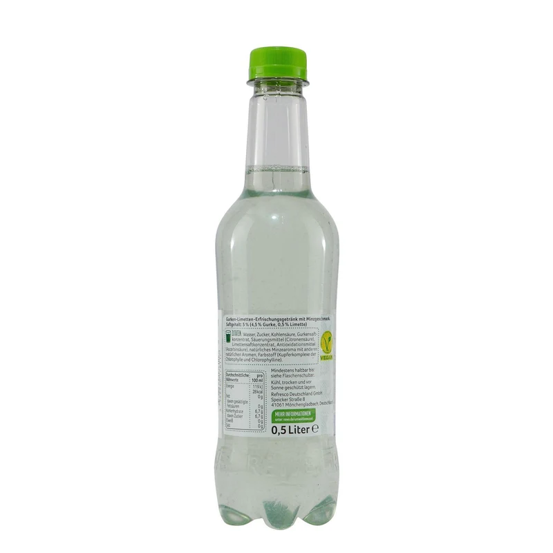 Beste Wahl Gurke-Limette-Minze Getränk (6 x 0,5L) EINWEG