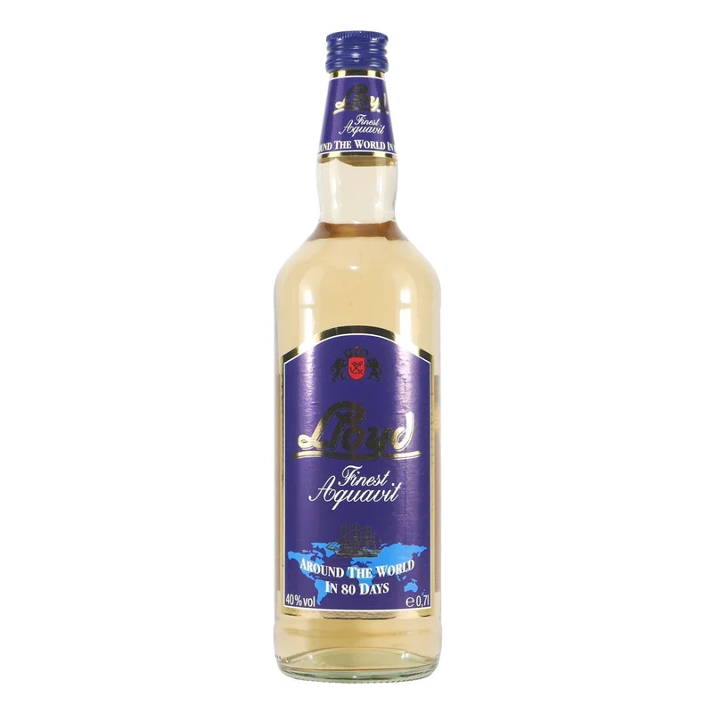 Mackenstedter Lloyd Finest Aquavit mit Geschenk-Holzkiste
