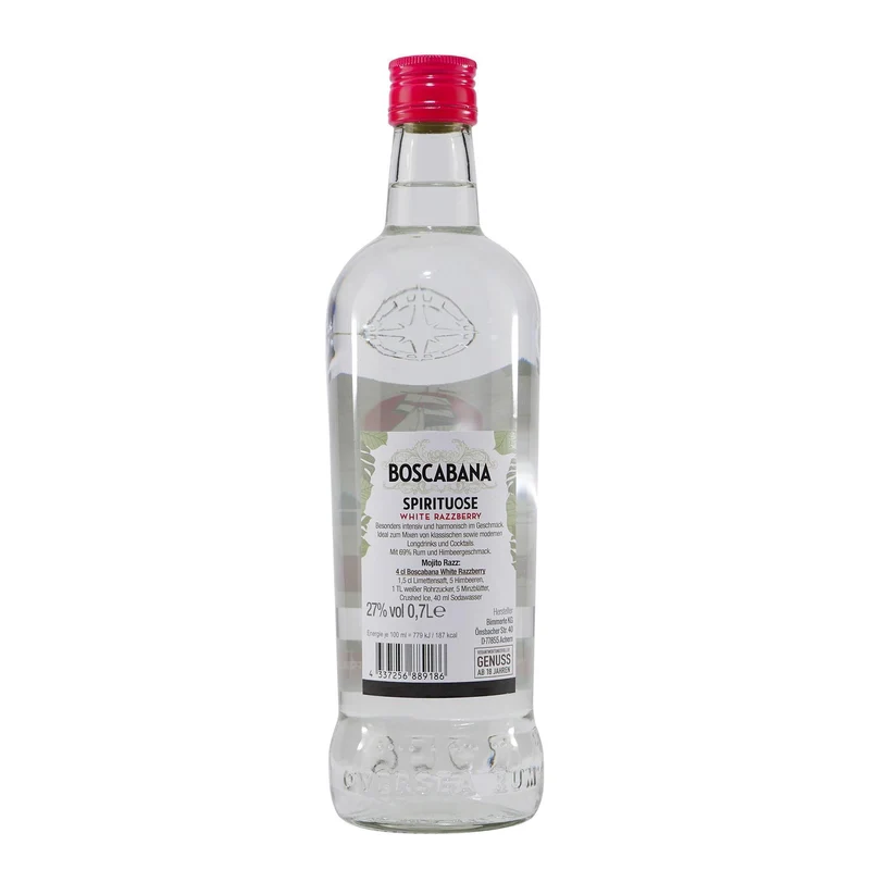 Boscabana White Razzberry Spirituose (6 x 0,7L)