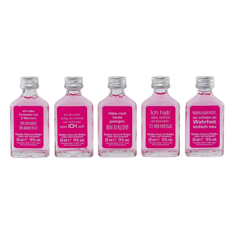 Partywaage "Tussi" Bubble Gum Likör (5 x 0,02L)