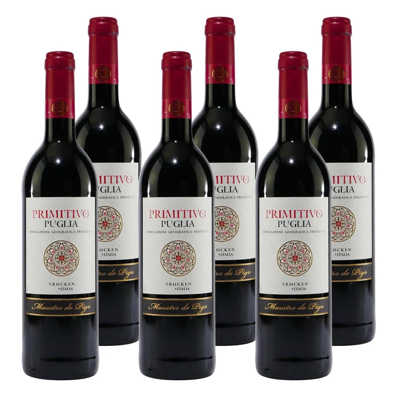 Maestro de Pigo Primitivo Puglia IGP -trocken- (6 x 0,75L)