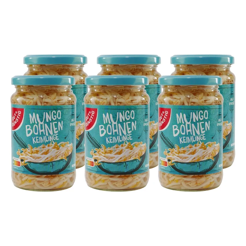 Gut & Günstig Mungobohnenkeimlinge (6 x 330g)