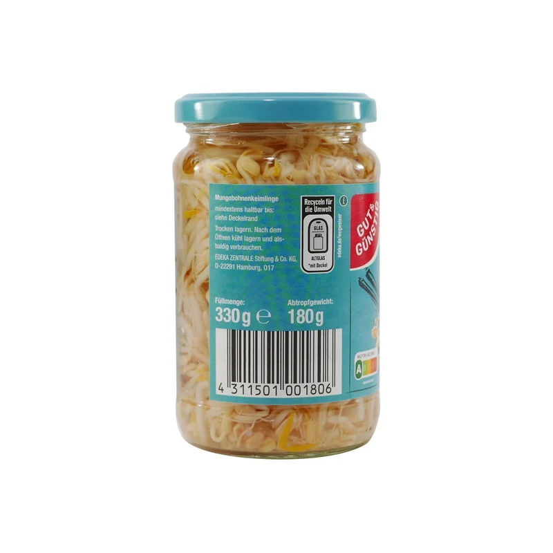 Gut & Günstig Mungobohnenkeimlinge (6 x 330g)