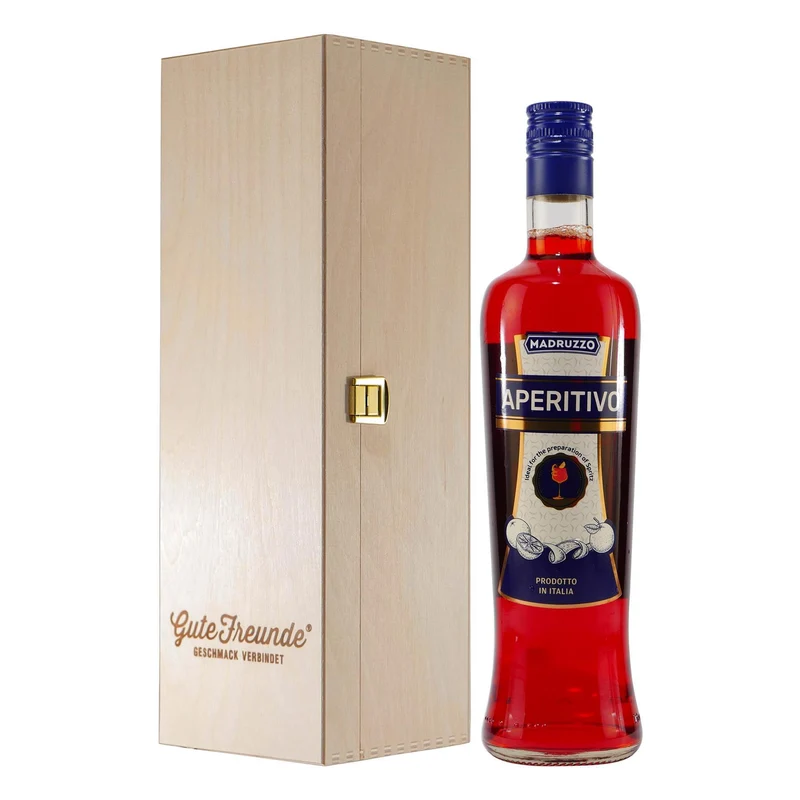 Madruzzo Aperitivo 0,7L mit Geschenk-Holzkiste