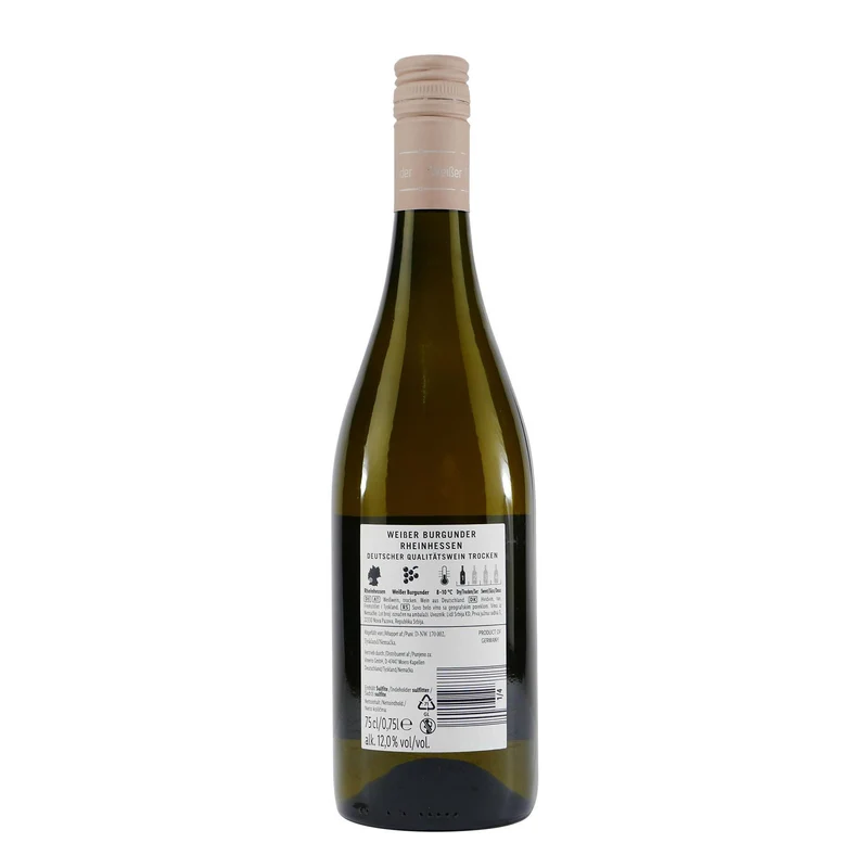 Vineris Weißer Burgunder Rheinhessen -trocken- (6 x 0,75L)