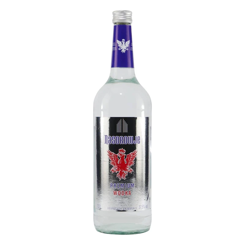 Nasdrowje Premium Wodka mit Geschenk-Holzkiste
