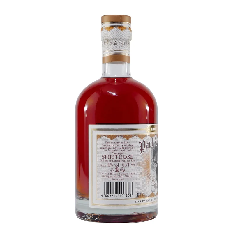 Paul & Virginie Spiced Spirituose mit Geschenk-Holzkiste