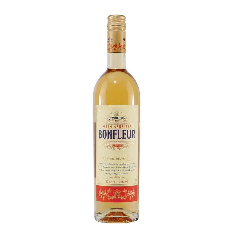 Bonfleur Wein Aperitif mit Geschenk-Holzkiste