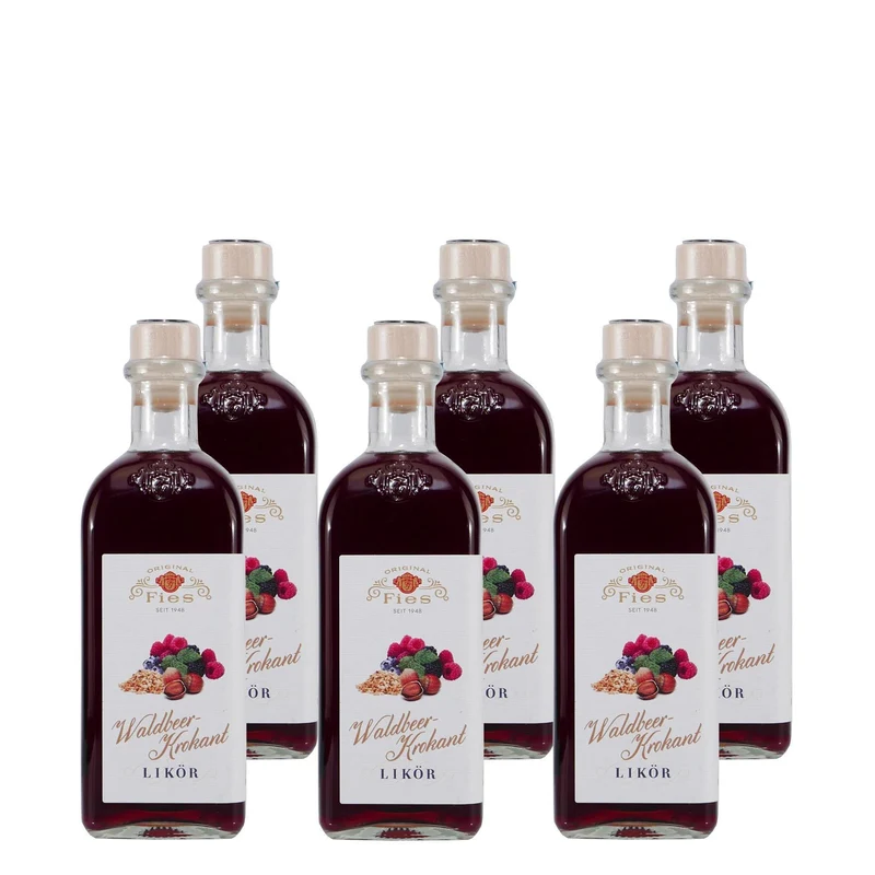 Fies Waldbeer-Krokant Likör (6 x 0,5L)
