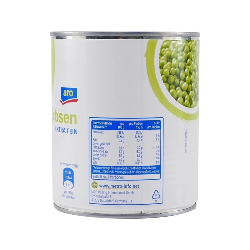 aro Erbsen -extra-fein- (12 x 800g)
