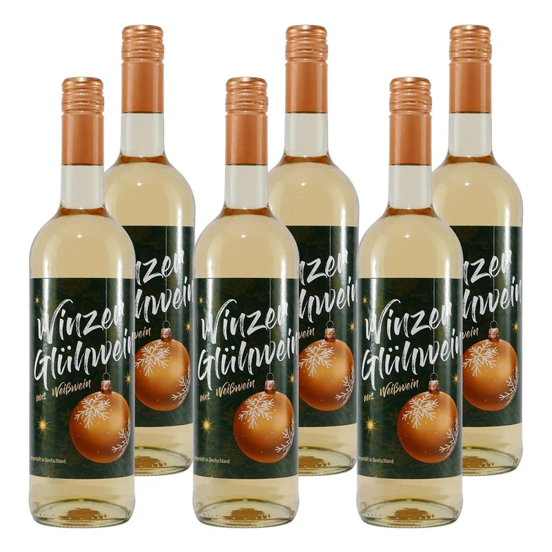Hüttenglut Winzer-Glühwein Weiß (6 x 0,75L)