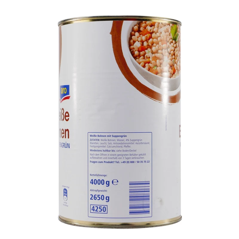 aro Weiße Bohnen mit Suppengrün 4,0KG