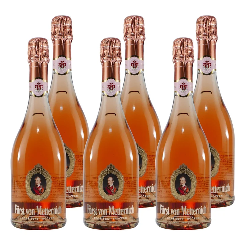 Fürst von Metternich Rosé Sekt -trocken- (6 x 0,75L)