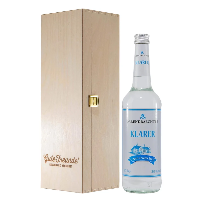 Darendrächter Klarer mit Geschenk-Holzkiste