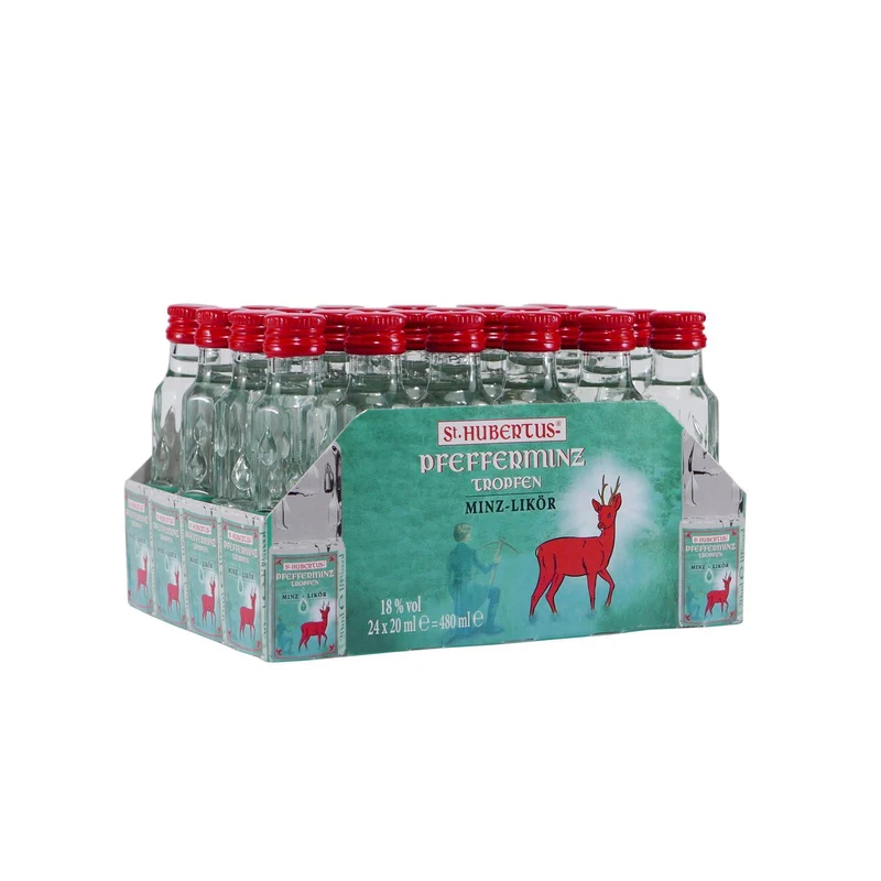 St. Hubertus Pfefferminz-Tropfen (24 x 0,02L)