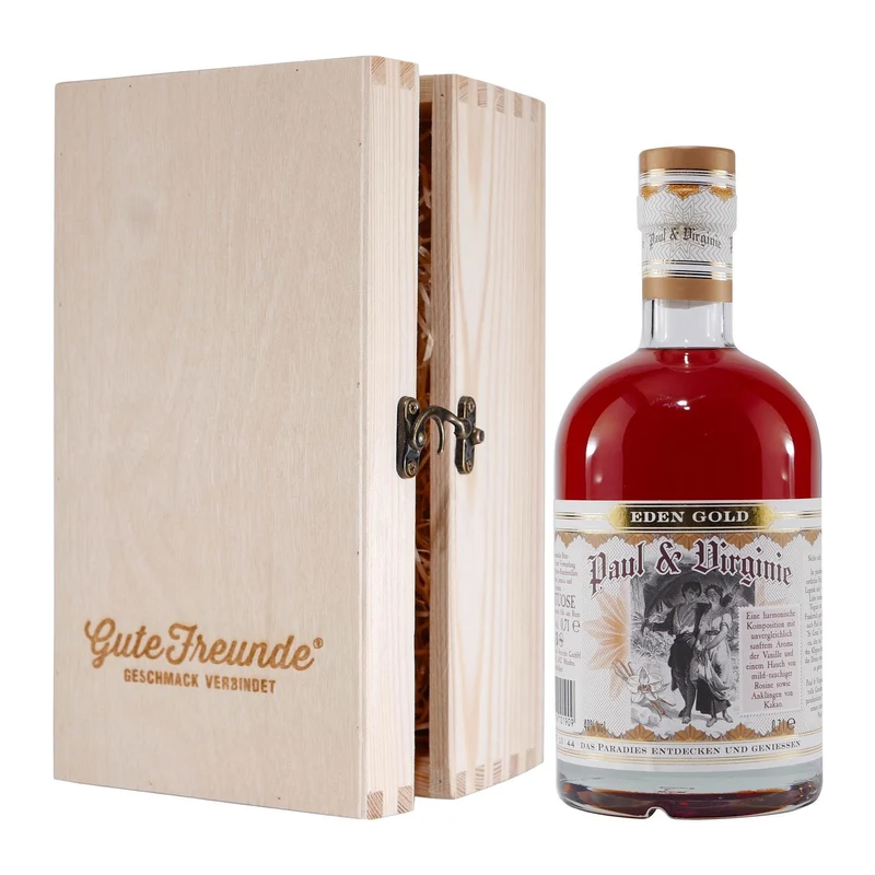 Paul & Virginie Spiced Spirituose mit Geschenk-Holzkiste