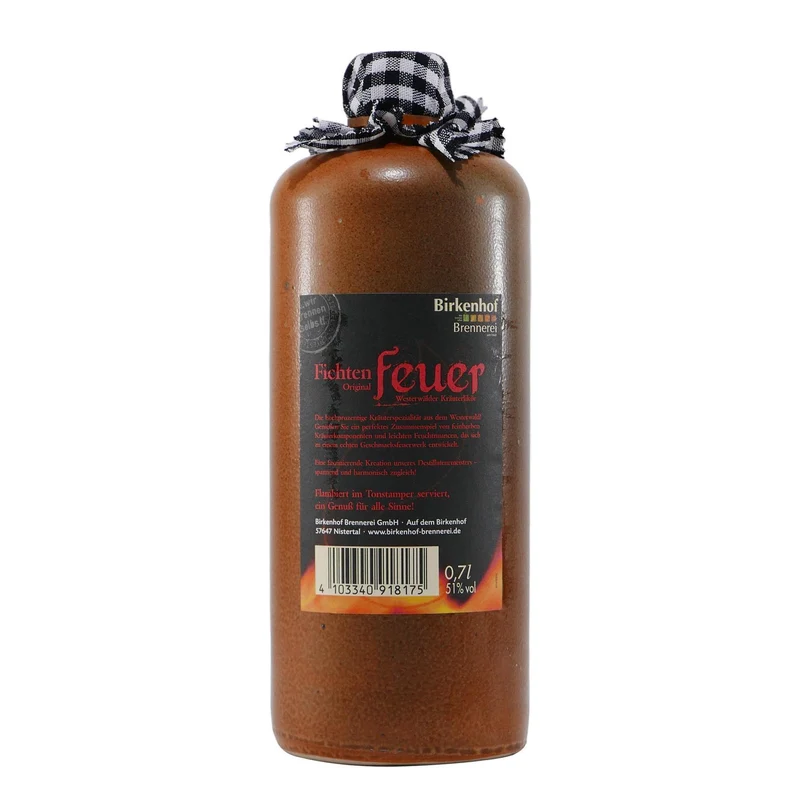 Birkenhof Fichtenfeuer Kräuterlikör 0,7L mit Geschenk-HK