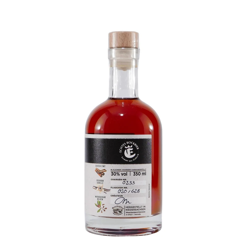 Einbecker Bockbier-Likör mit Geschenk-Holzkiste